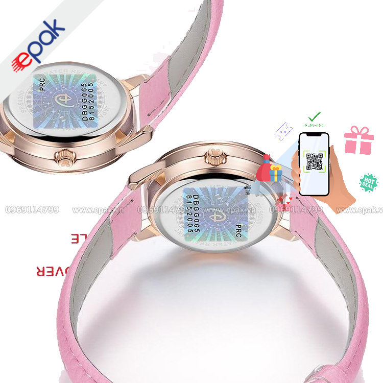 In tem chốn giả đồng hồ